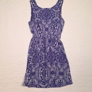 Francesca’s -  Royal Blue and White Dress
